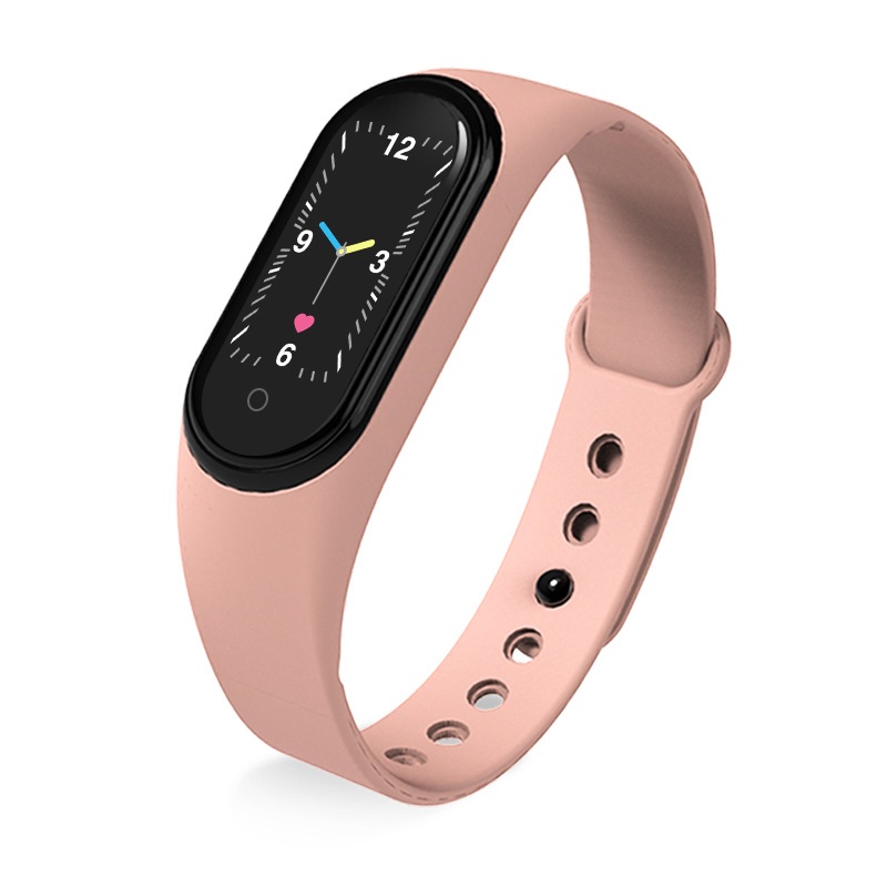 M5 Smart Bracelet Bluetooth Calling Smart Bracelet Heart Rate Blood Pressure Sport Step Counting Information Reminder Can Be Sent on Behalf of the Spot
