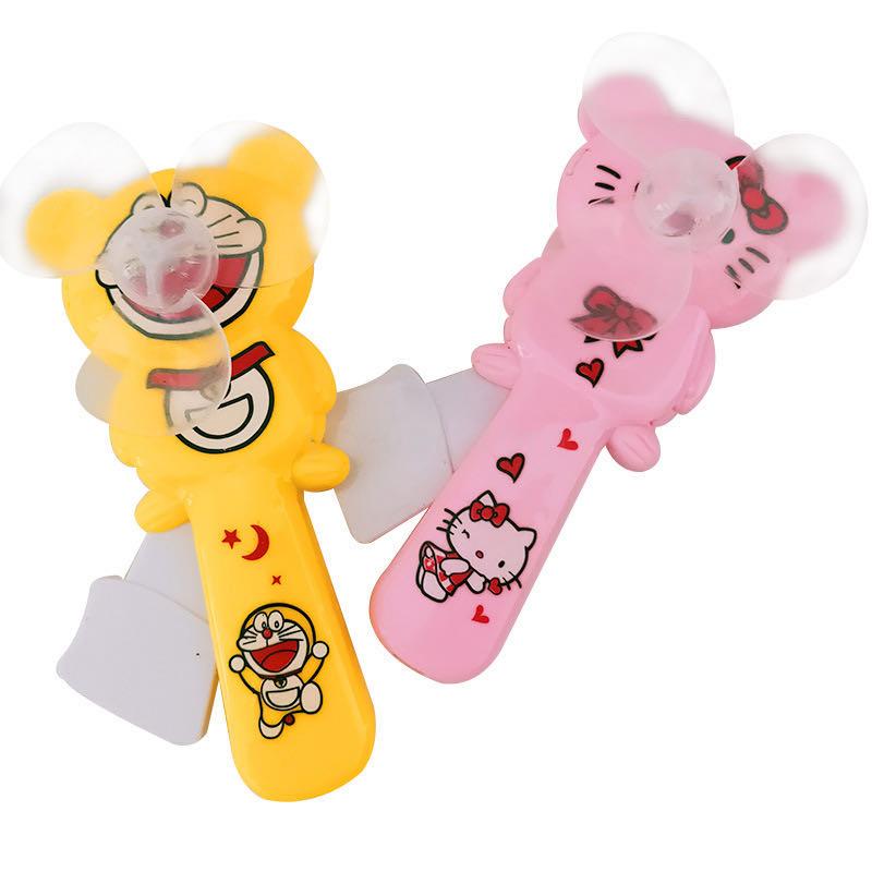 Creative Mini Hand Pressure Little Fan Cartoon Hand-Held Toy Hand-Cranked Children Student Small Gift Gift
