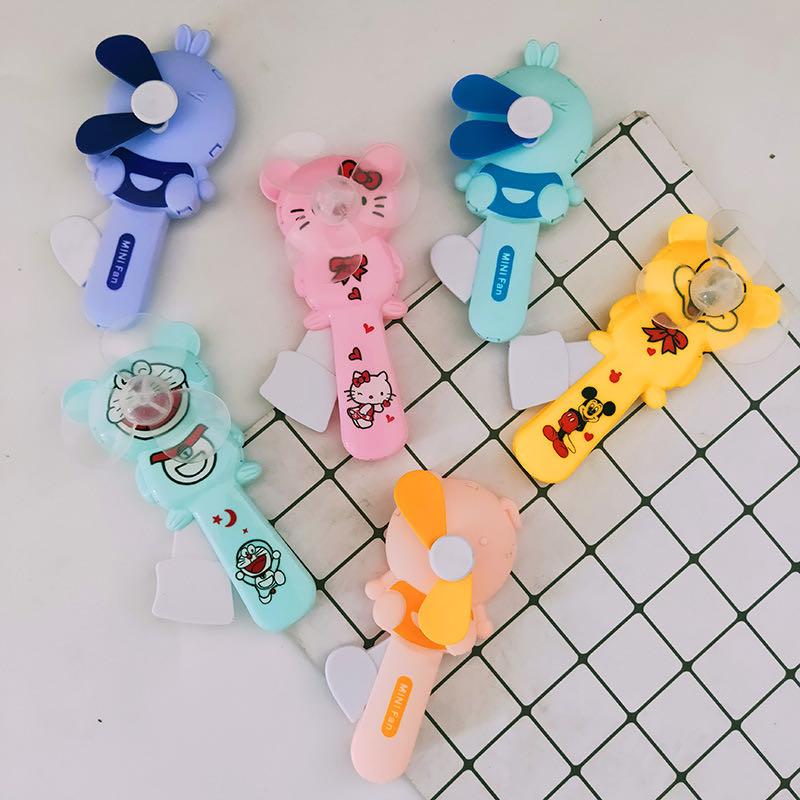 Creative Mini Hand Pressure Little Fan Cartoon Hand-Held Toy Hand-Cranked Children Student Small Gift Gift