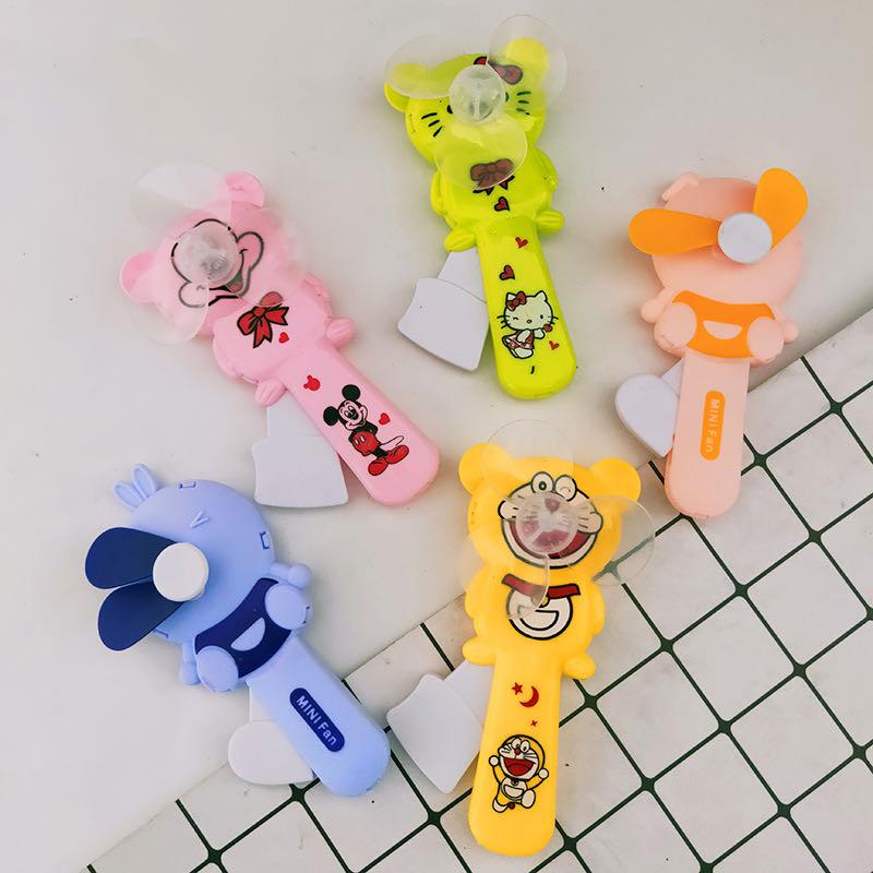 Creative Mini Hand Pressure Little Fan Cartoon Hand-Held Toy Hand-Cranked Children Student Small Gift Gift