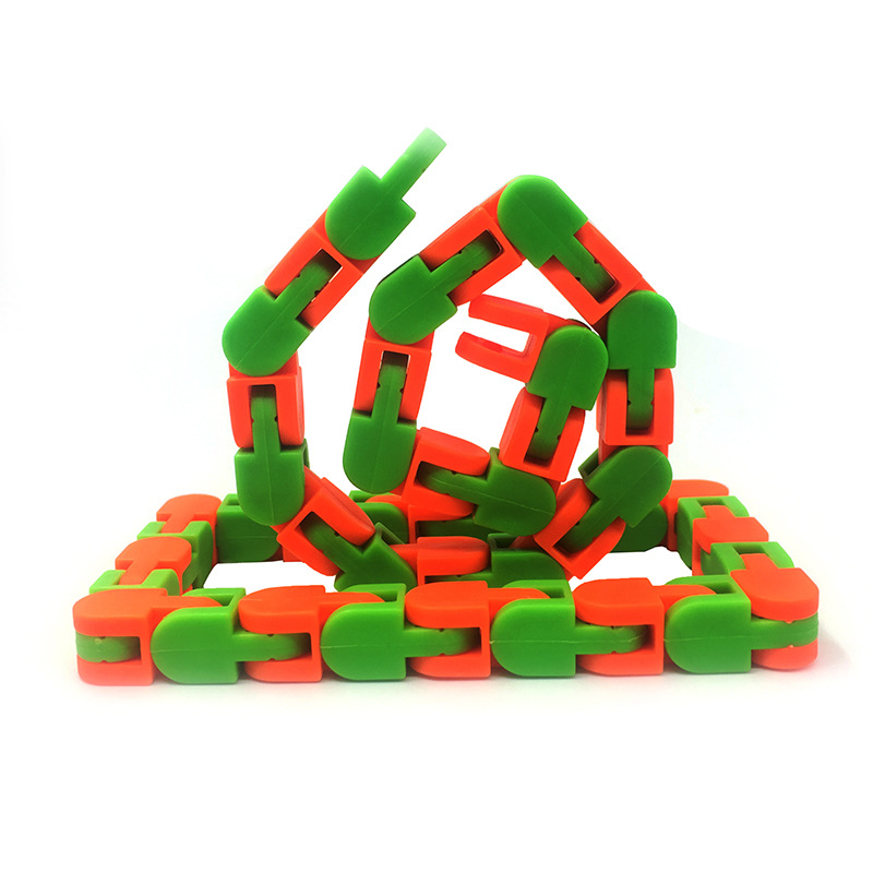 Cross-Border Hot Wacky Tracks Bicycle Chain Track Pressure Reduction Toy 24 Sections