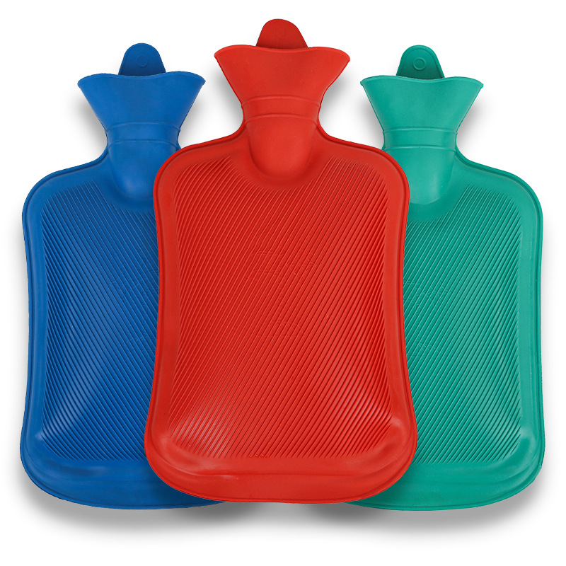 Old-Fashioned Rubber Hot-Water Bag Hot Water Injection Bag Hand Warmer Thickened Explosion-Proof Pressure-Proof Leak-Proof Warm Waist Belly Warming Large and Medium Size