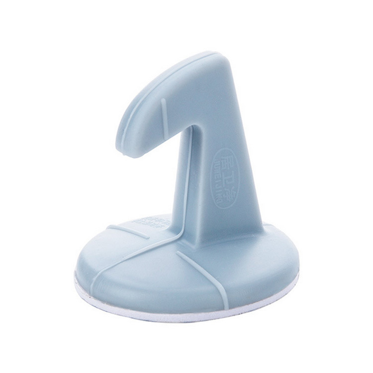 Thickened Silicone Door Hanging Wall Anti-Collision Mat Door Handle Mute Anti-Collision Sticker with Hook Anti-Vibration Pad Door Lock Protective Pad