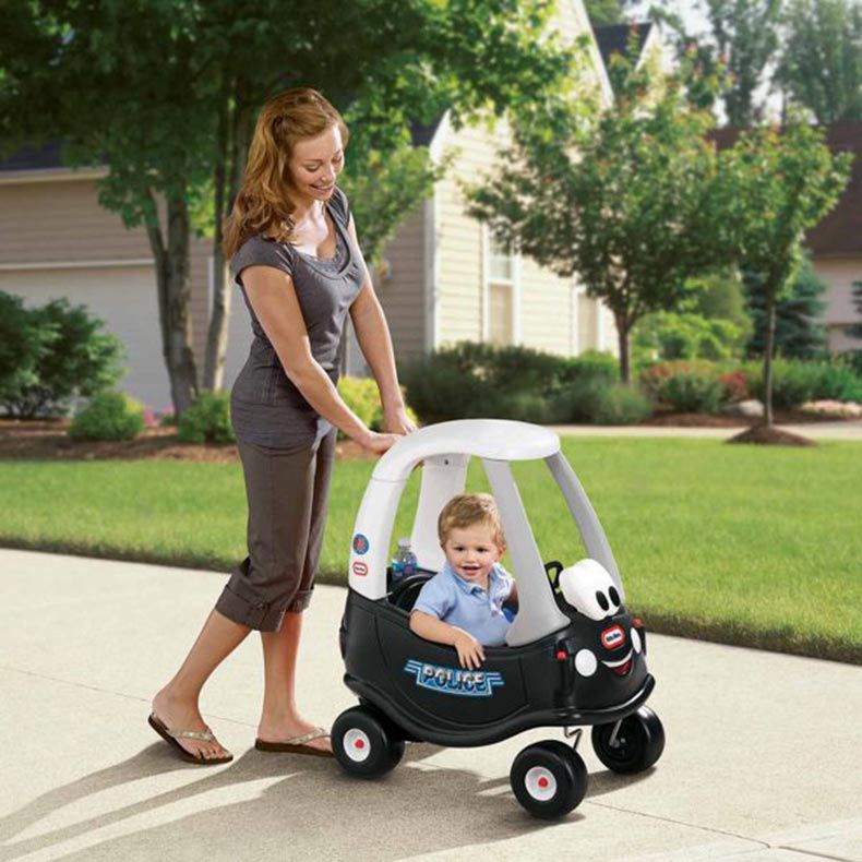 US Imported Little Tek Children&#039;s Small House Car Baby Four-Wheel Princess Car Treadmill Small Police Car Taxi Truck