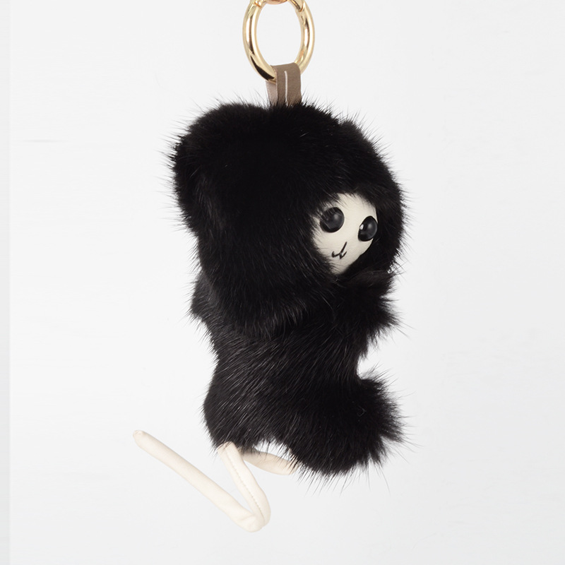 202020new Product Import Mink Fur Monkey Pendant Bag Pendant High-End Car Pendant Wholesale