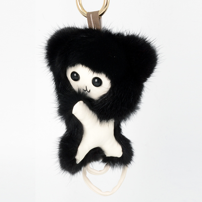 202020new Product Import Mink Fur Monkey Pendant Bag Pendant High-End Car Pendant Wholesale