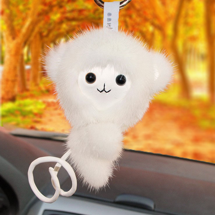 202020new Product Import Mink Fur Monkey Pendant Bag Pendant High-End Car Pendant Wholesale