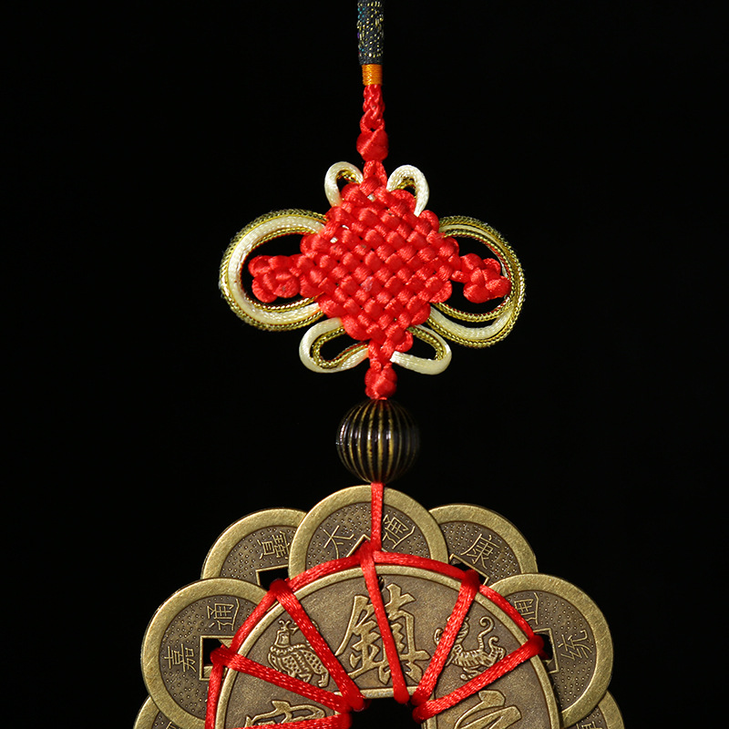  imported thickly copper coin and ball Chinese knot car mounted Chinese knot custom-made