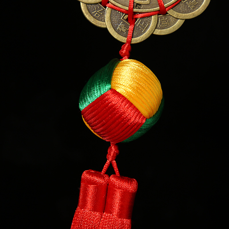 imported thickly copper coin and ball Chinese knot car mounted Chinese knot custom-made