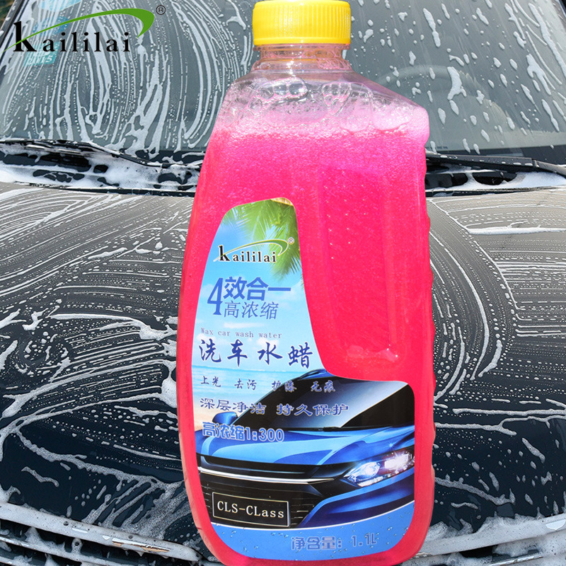 Kaililai 1.1 L Car Wax Car Wash Liquid High Foam Car Wash Liquid Car Supplies Foam Cleaning Agent Automotive Detergent