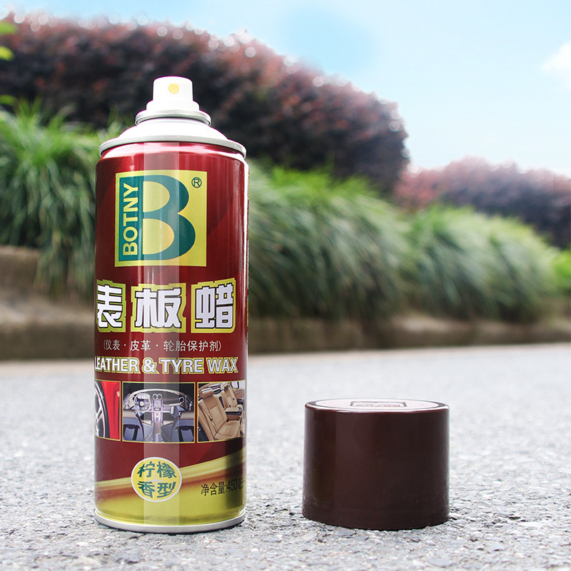 Botny Car Home Two Use Brightening Lemon Air Freshener Car Beauty Interior Decontamination Leather Renovation Dashboard Wax