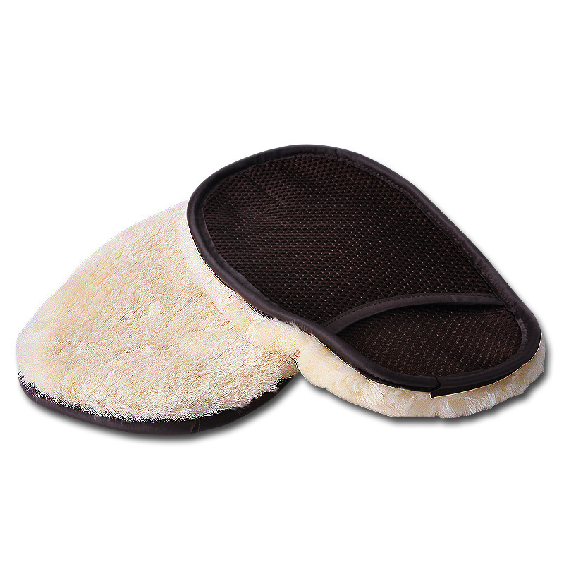 Wool Plush Car Wash Gloves Car Washing Gloves Household Single-Sided Cleaning Car Beauty Waxing Tool Multifunctional