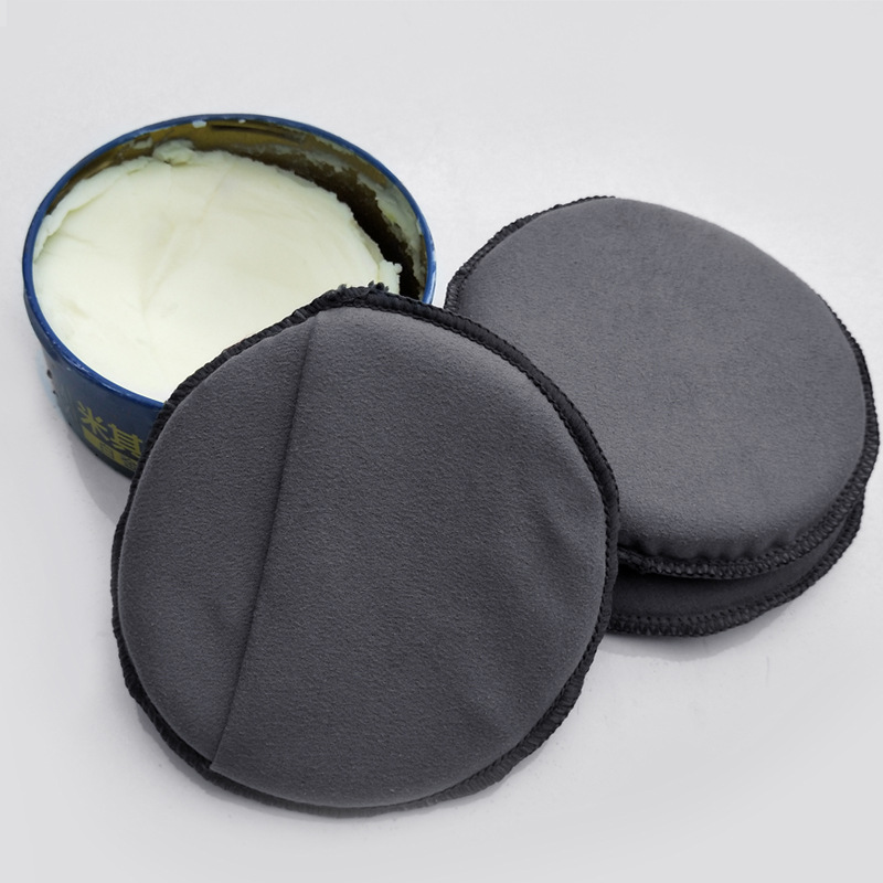 Factory Direct Sales Car Beauty Waxing Sponge round Edge Pressing Car Sponge Microfiber Polishing Small Sponge