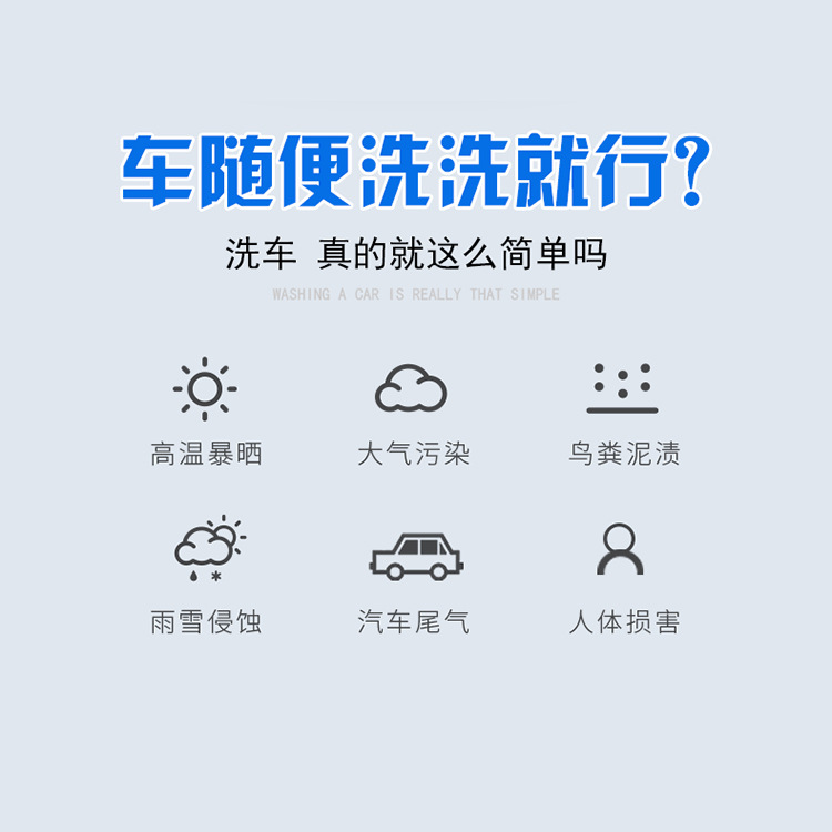 Car Foam Cleaning Agent Car Wash Water Wax Strong Decontamination Coating Polishing Cleaner White Car Black Car Wash Liquid