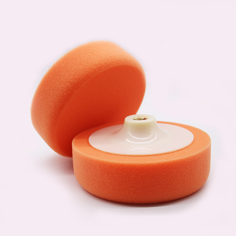 Car Beauty 6-Inch Automotive Screws Polishing Disk Flat Wave Sponge Wheel Waxing Plate Polishing Sponge Ball M14