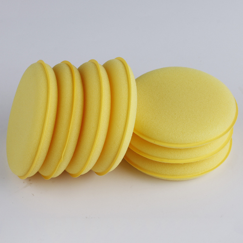 Waxing Sponge Car round Edge Pressing Car Wash Waxing Maintenance Polish Sponge Car Car Cleaning High Density Sponge