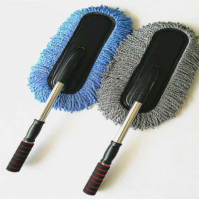 Factory Direct Sales Removable Telescopic Wax Mop Flat Wax Brush Cleaning Brush Car Duster Dusting Brush