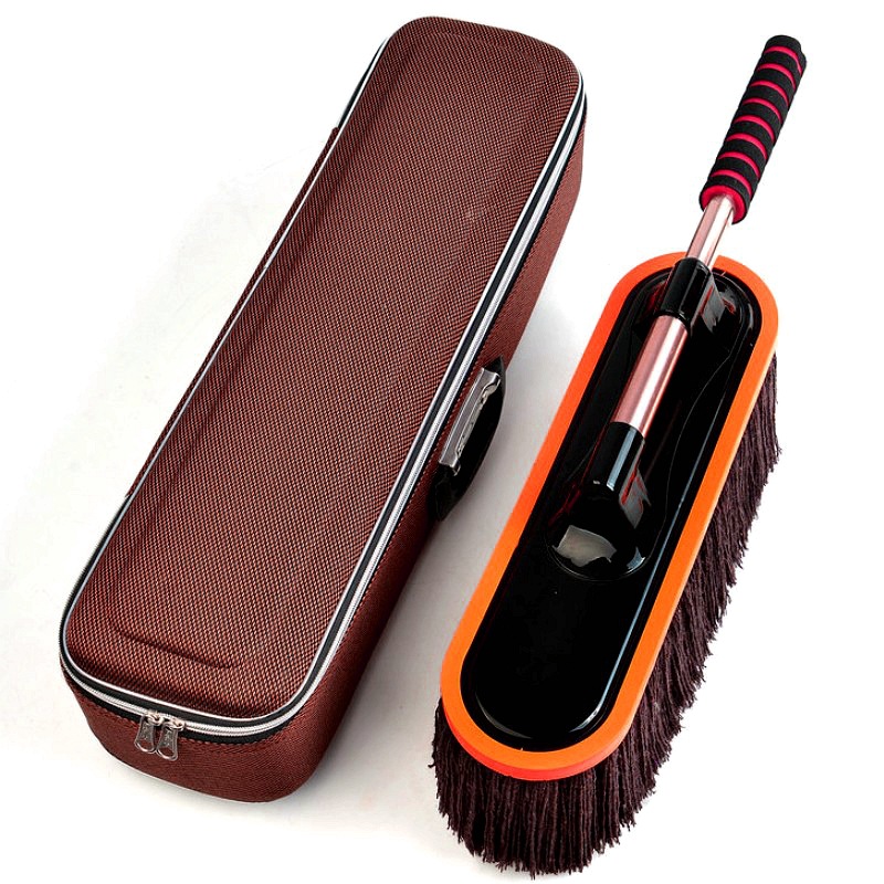 Car Duster Cleaning Set Cotton Thread Retractable Dust Sweeping Mop Car Cleaning Wax Mop Wax Brush Car Cleaning Supplies