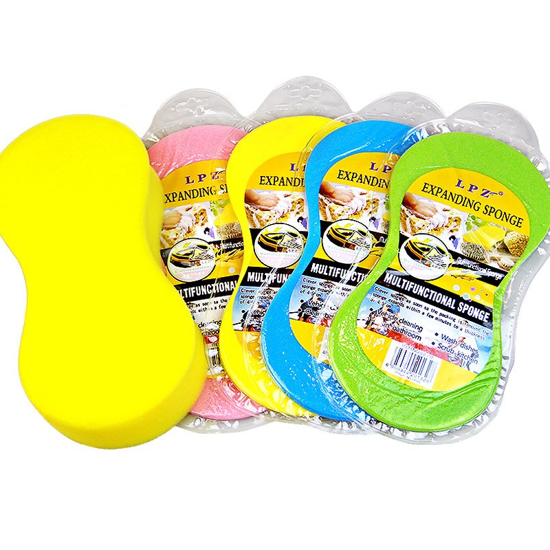Car Sponge 8 Words Compressed Sponge Block Honeycomb Coral Spong Mop Car Supplies Waxing Sponge