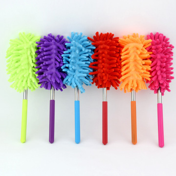 8055 Mini Retractable Chenille Duster Car Small Duster Duster Wax Brush Static Electricity Dusting Brush Feather Duster