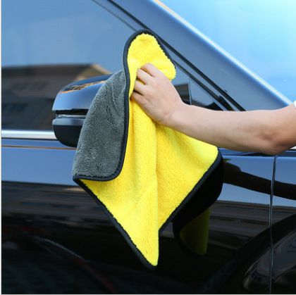 High Density Coral Velvet Rag Car Cleaning Cloth 30 × 40 Thick Absorbent Waxing Towel