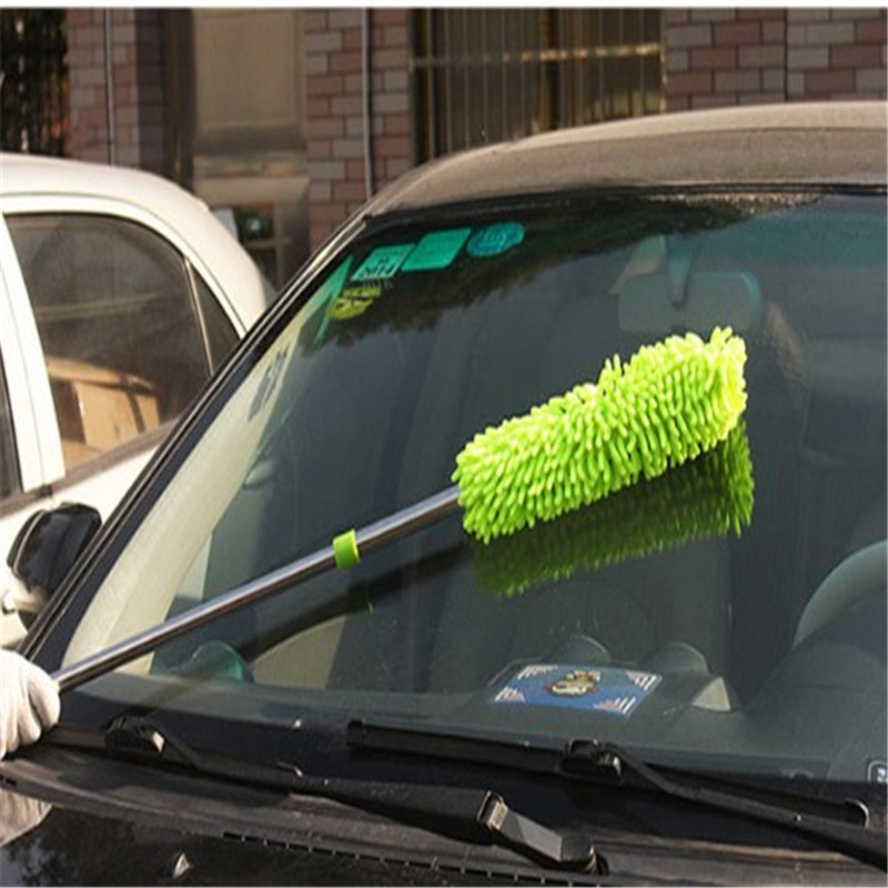 Retractable chenille car dust car dust duster car owners more with duster wax drag