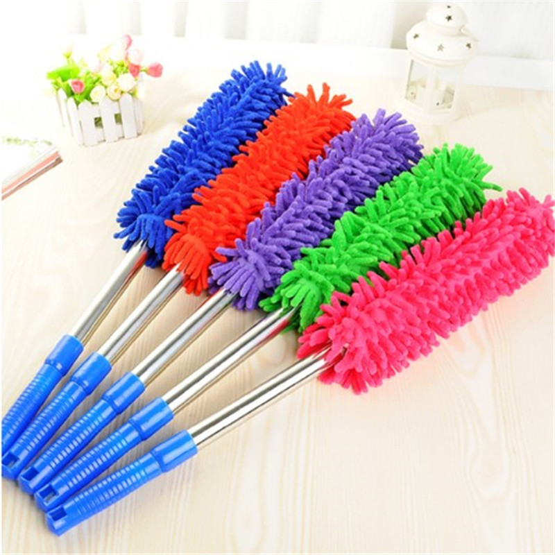 Retractable chenille car dust car dust duster car owners more with duster wax drag