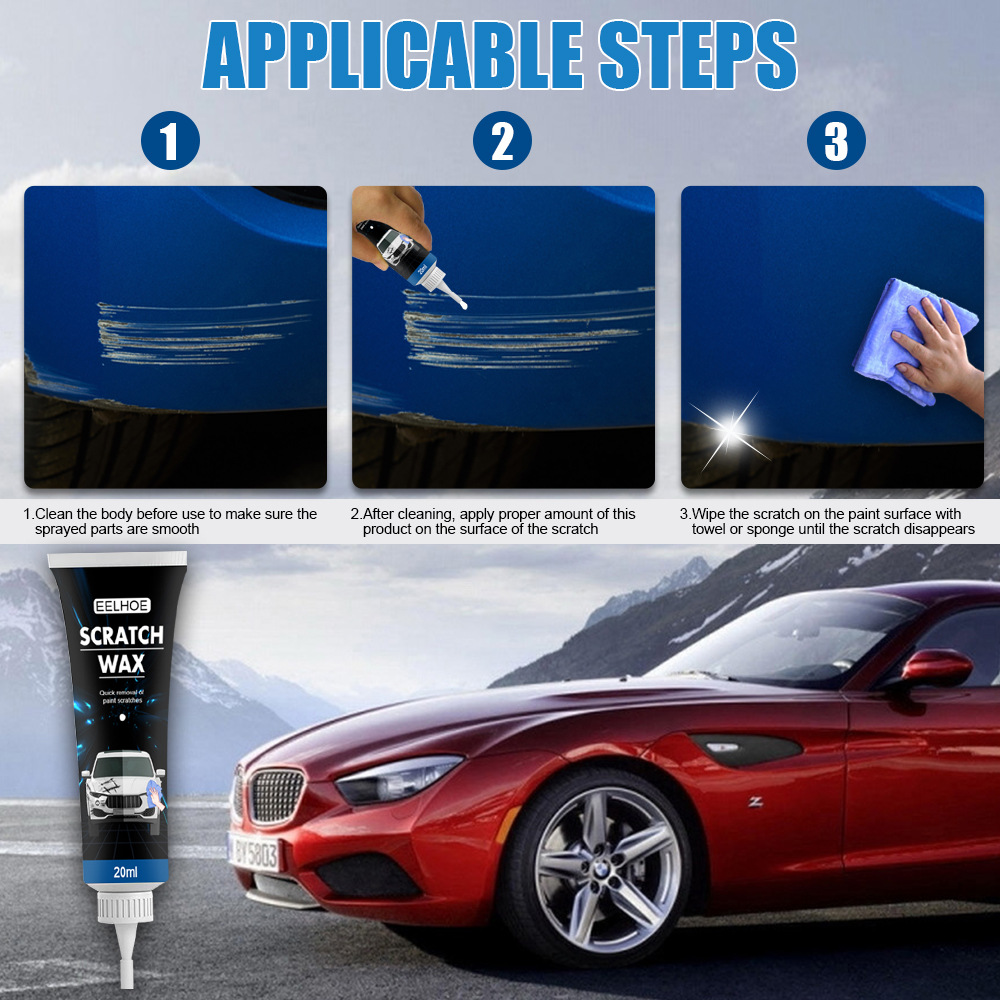 Cross-Border Eelhoe Car to Scratch Wax Scratch Scratch Scratch Repair Gadgets Polishing Abradant Universal