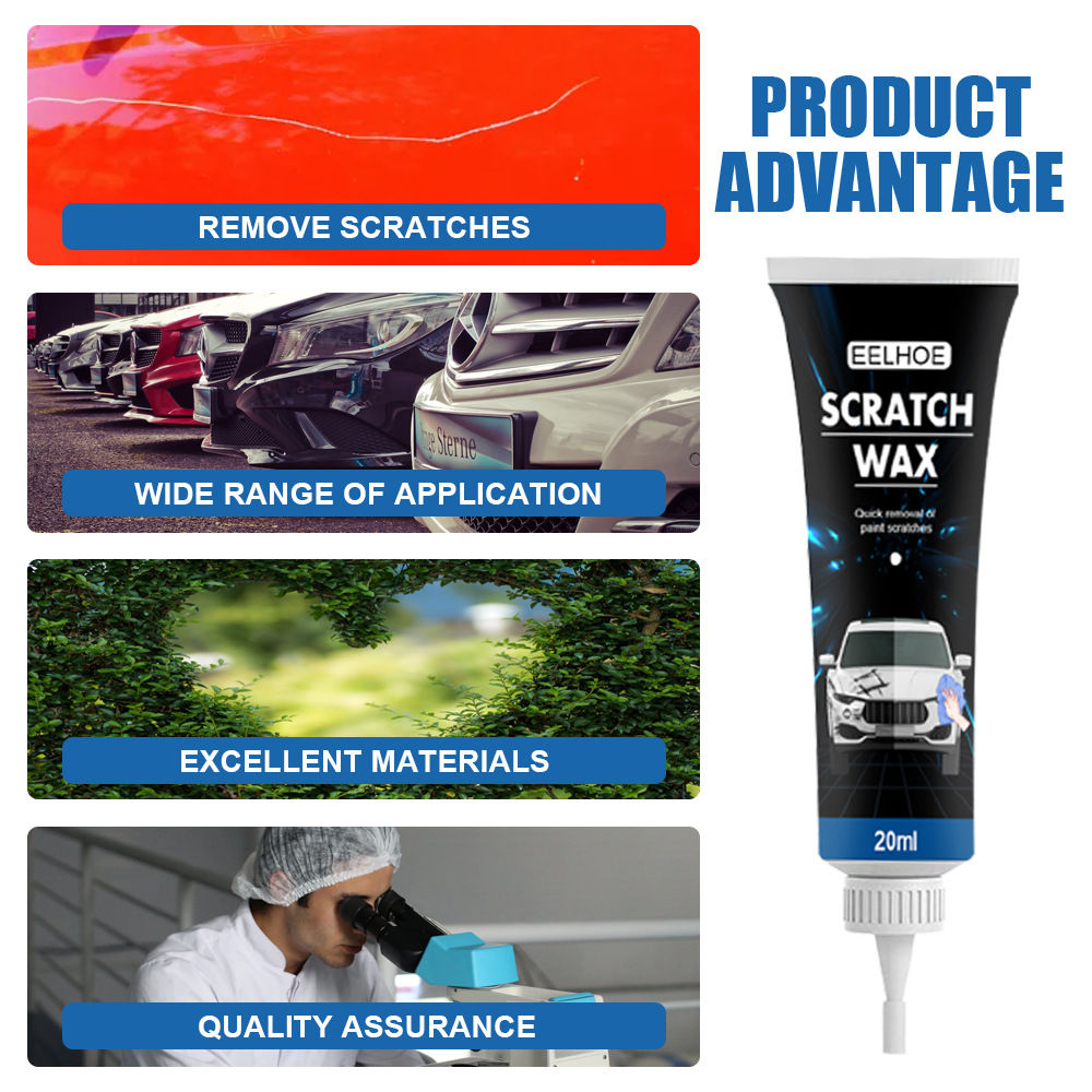 Cross-Border Eelhoe Car to Scratch Wax Scratch Scratch Scratch Repair Gadgets Polishing Abradant Universal