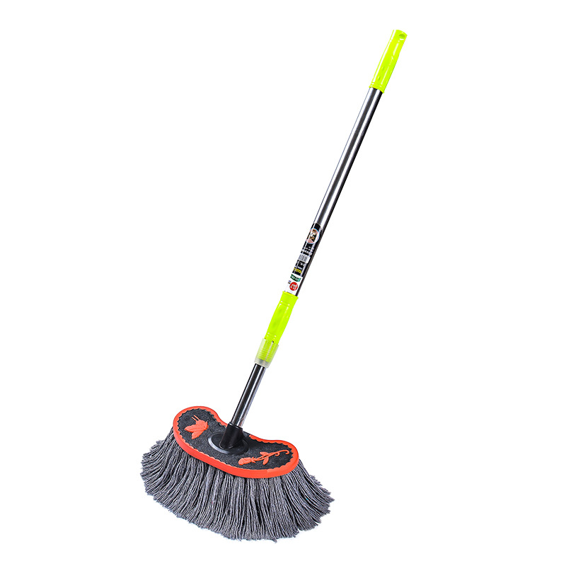 Hot Sale Special for Car Wash Stainless Steel Soft Wool Long Handle Mop Telescopic Dust Removal Car Whisk Pure Cotton Car Wax Brush Mop