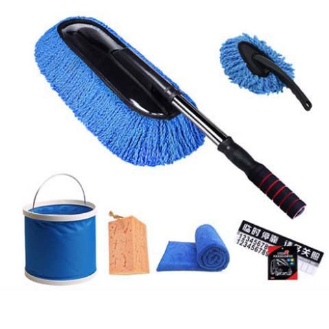 Retractable Car Wax Brush Dust Sweeping Wax Mop Cleaning Mop Car Wash Duster Snow Cleaning Tool Supplies