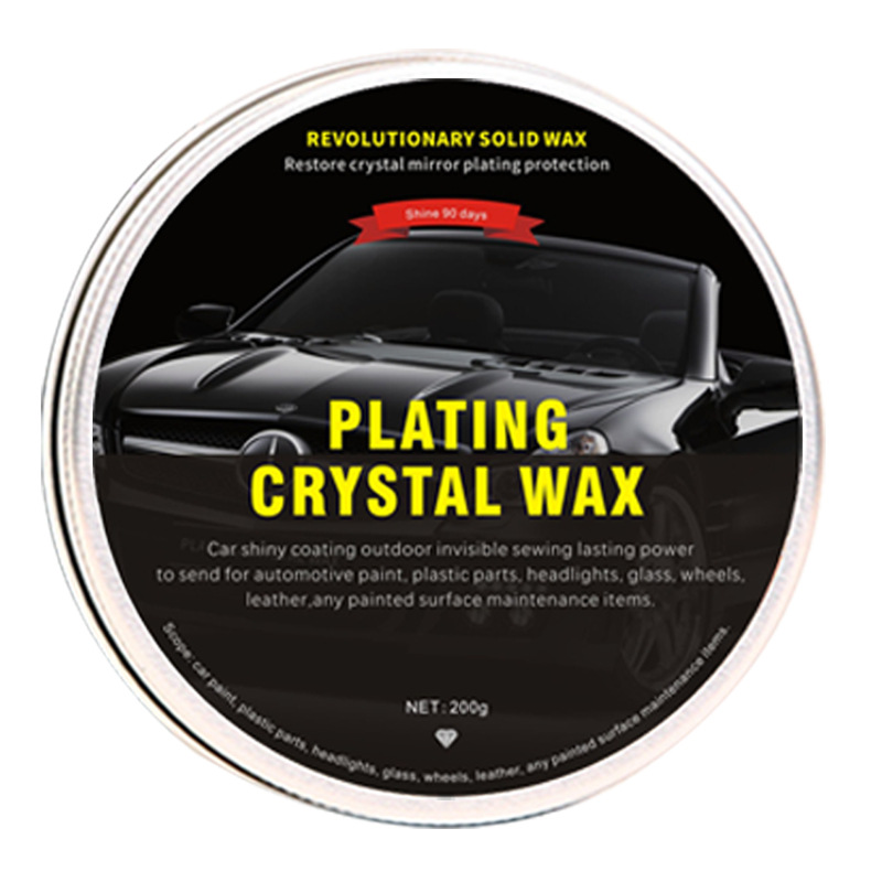Car Diamond Plated Crystal Wax Black Wax Coating Waxing Polishing Decontamination Crystal Hard Wax Solid Car Wax 210G