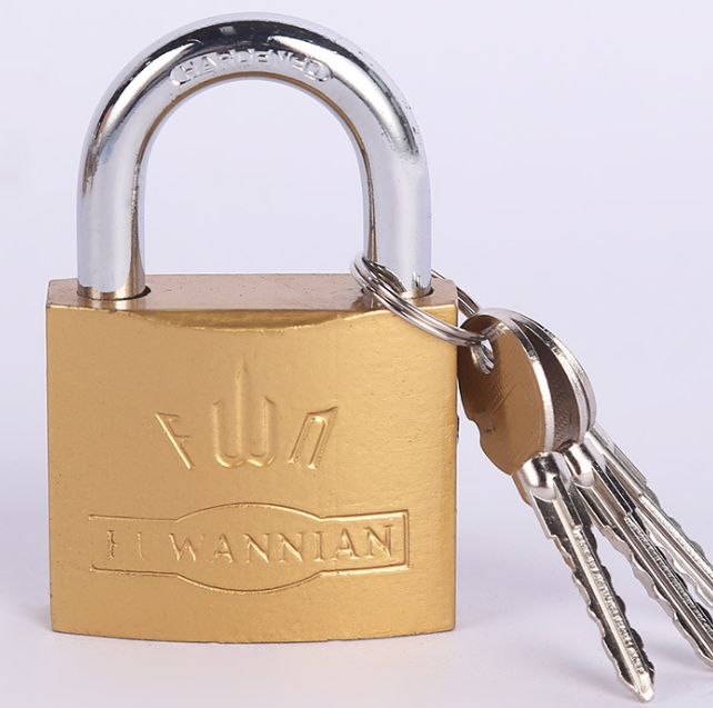 Thickened Brass Padlock Imitation Copper Small Padlock Small Copper Lock Lock Head Mutual Padlock Machine Box Lock 