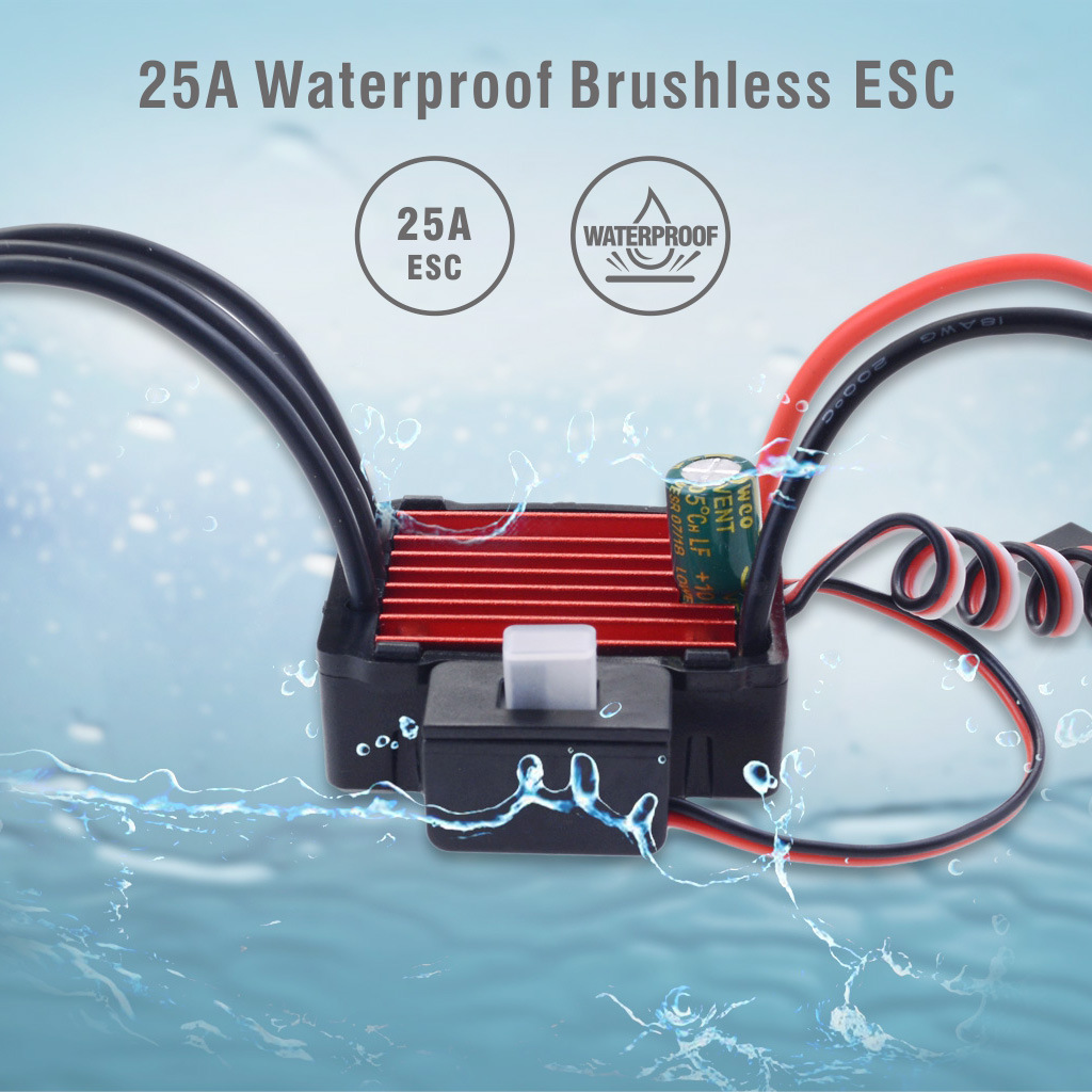 Diamond Waterproof Series Set 2430 Waterproof Brushless Motor 25A Waterproof Electrical Adjustment Brushless Motor