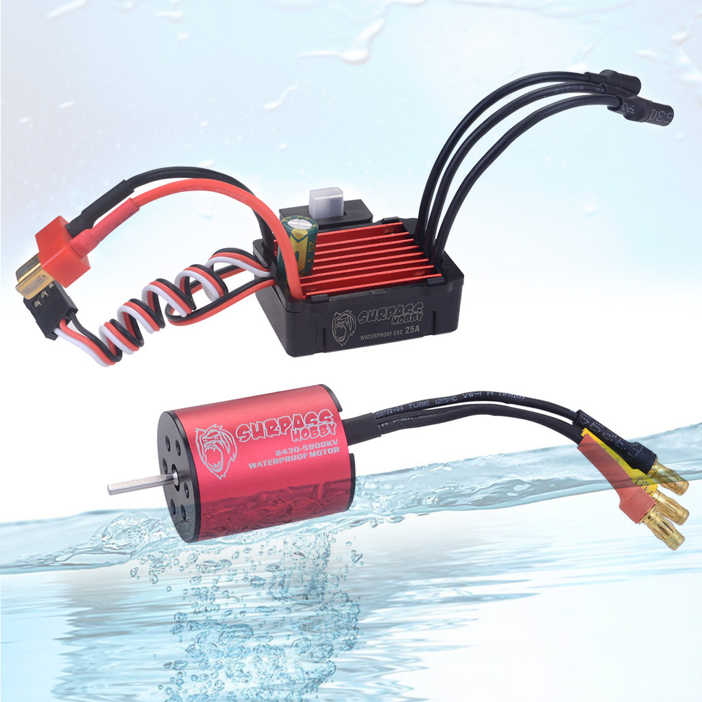 Diamond Waterproof Series Set 2430 Waterproof Brushless Motor 25A Waterproof Electrical Adjustment Brushless Motor