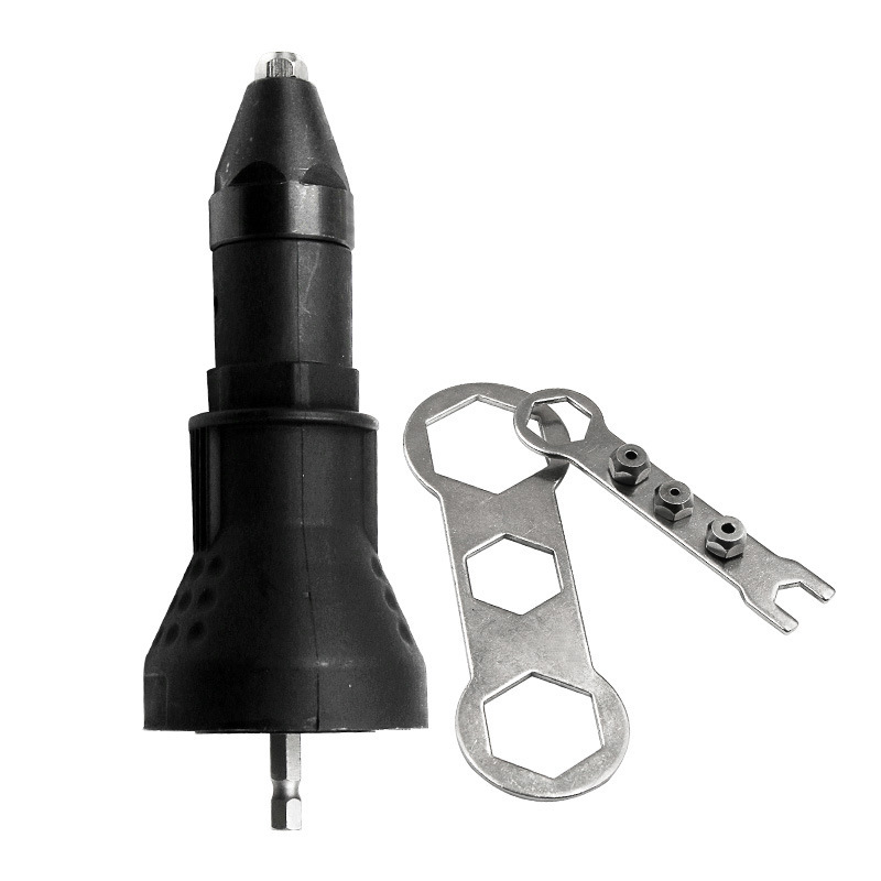 Electric Riveting Gun Adapter Riveter Rivet Nut Gun Riveting Self-Plugging Rivet Electric Drill Electric Upgrade Riveter