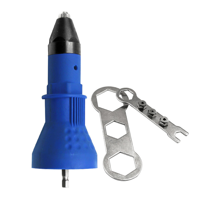 Electric Riveting Gun Adapter Riveter Rivet Nut Gun Riveting Self-Plugging Rivet Electric Drill Electric Upgrade Riveter