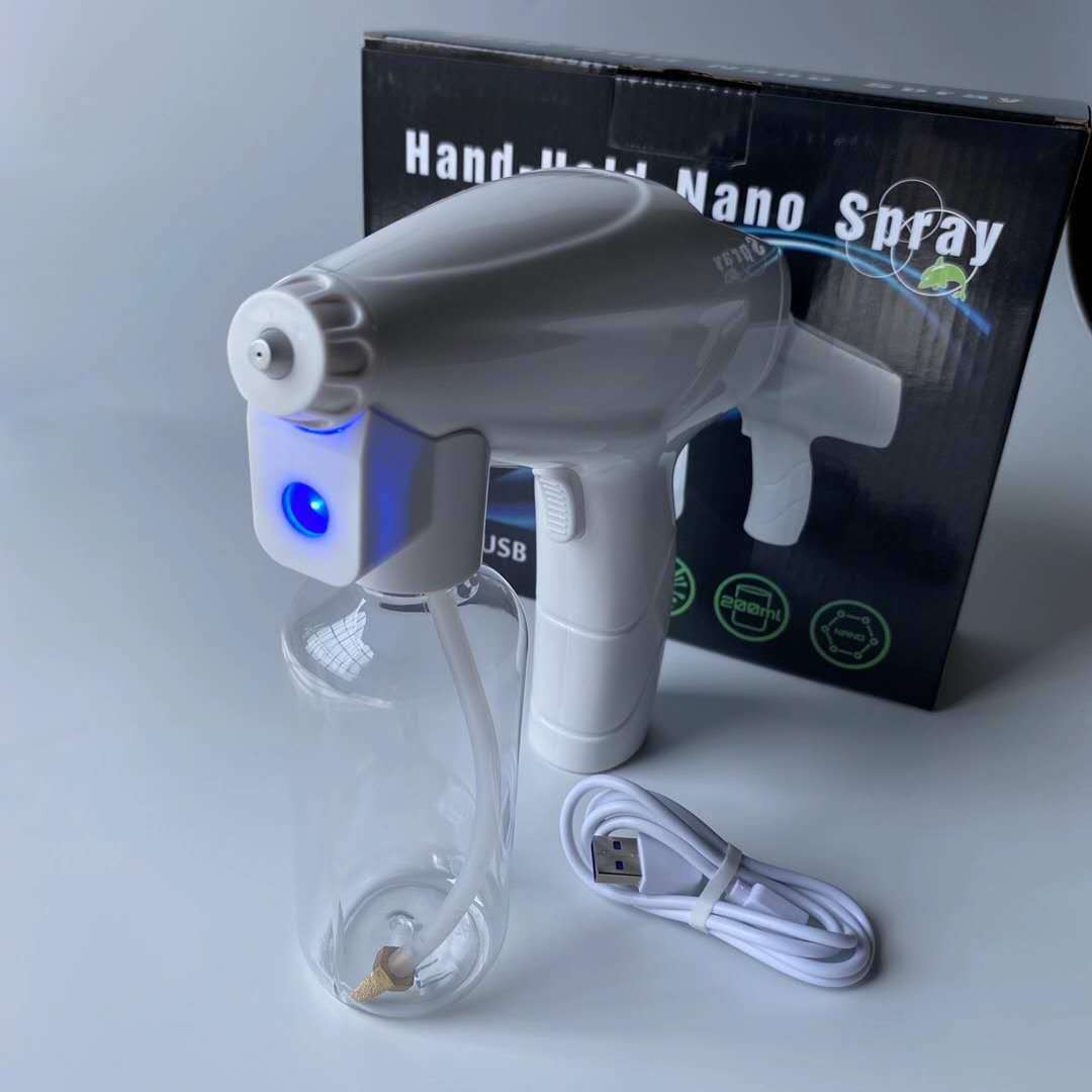 Light Nano Electric Spray Gun CrossBorder Atomization Machine Epidemic Disinfection Gun Rechargeable Spray Machine USB