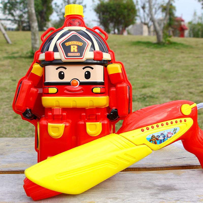 Children&#039;s Backpack Water Gun Toy Pull-out Large Capacity Water Spray Gun Water Fight Gadgets Boys&#039; and Girls&#039; Toys Water Gun