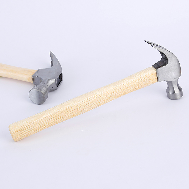 Luwei Tools 45# Forged Steel Wooden-Handle Claw Hammer Multi-Functional Nail Puller Hammer Building Decoration Hammer