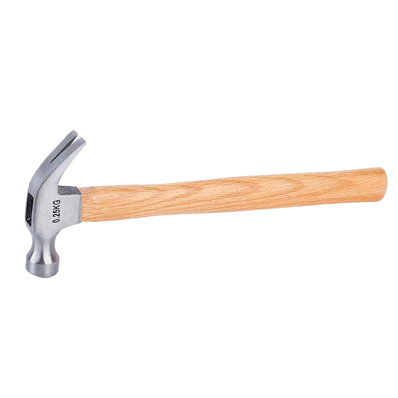 Luwei Tools 45# Forged Steel Wooden-Handle Claw Hammer Multi-Functional Nail Puller Hammer Building Decoration Hammer