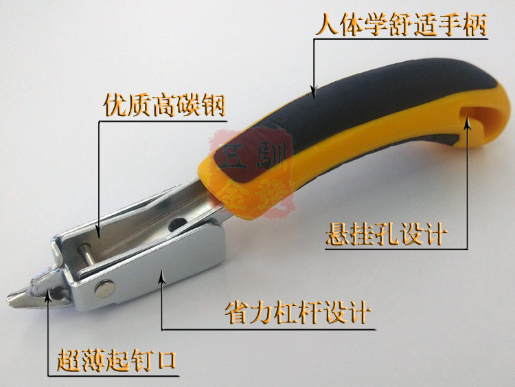 Canvas Wedding Carpet Door-Type Nail Puller Three-Purpose Manual Nail Gun Nail Extractor Nail Puller Crowbar Stick