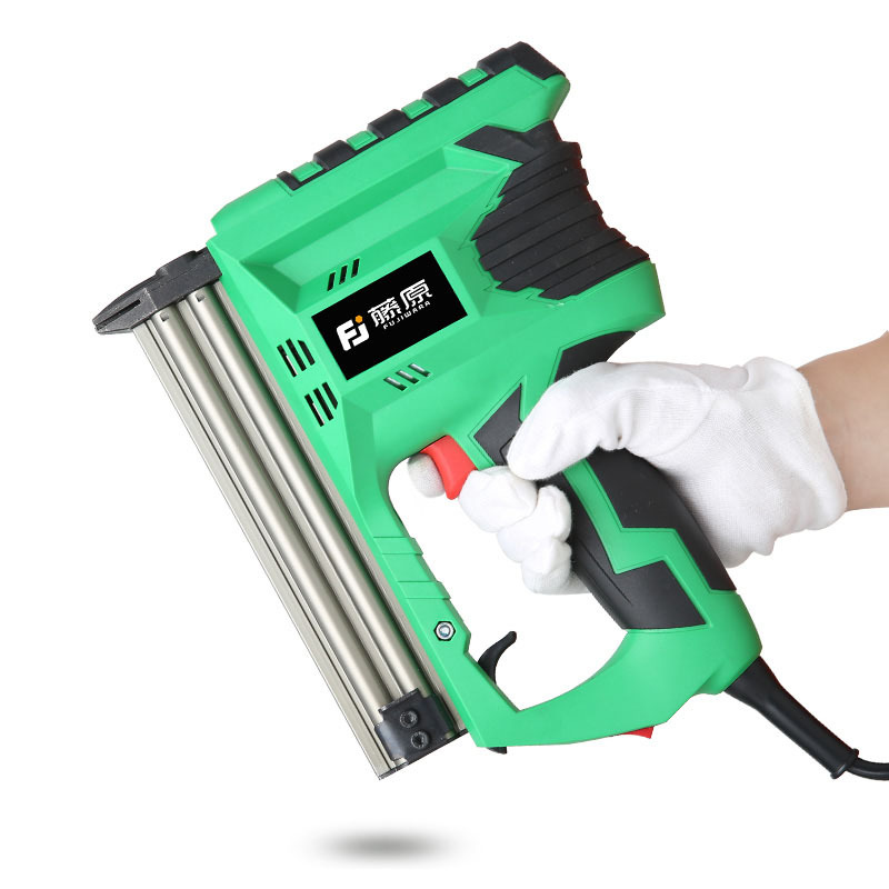 Fujihara Nail Gun Professional F30 Electric Pneumatic Nail Gun Air Nailers Steel Nail Gun Woodworking Staple Gun Electrical Nail Gun