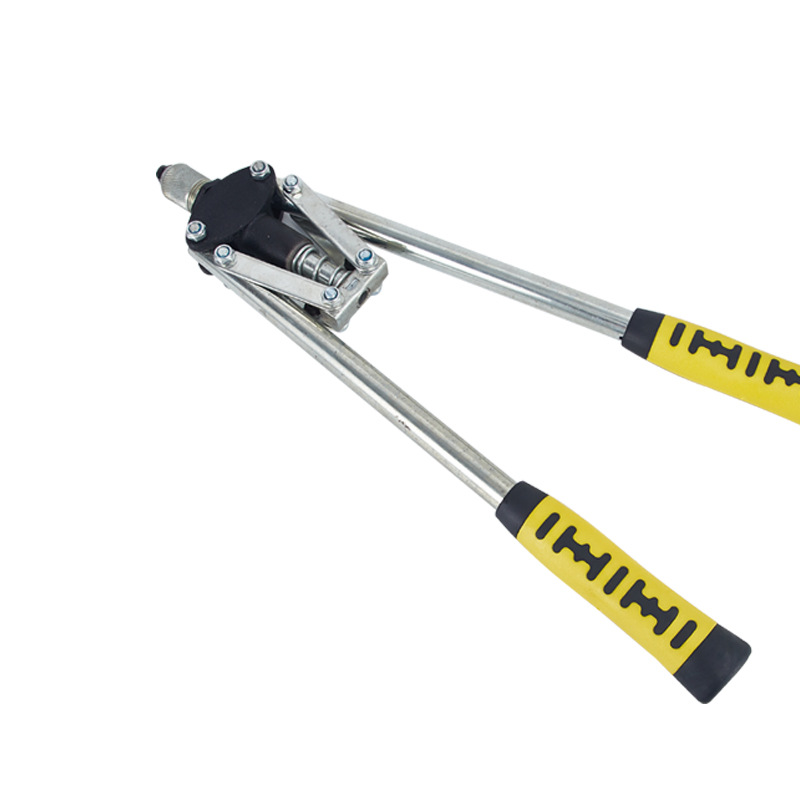 Manual Double-Handle Core Pulling Riveting Staple Gun Aluminum Alloy Willow Pulling Staple Gun Pull-Setter Labor-Saving Household Manual Tool Nagler
