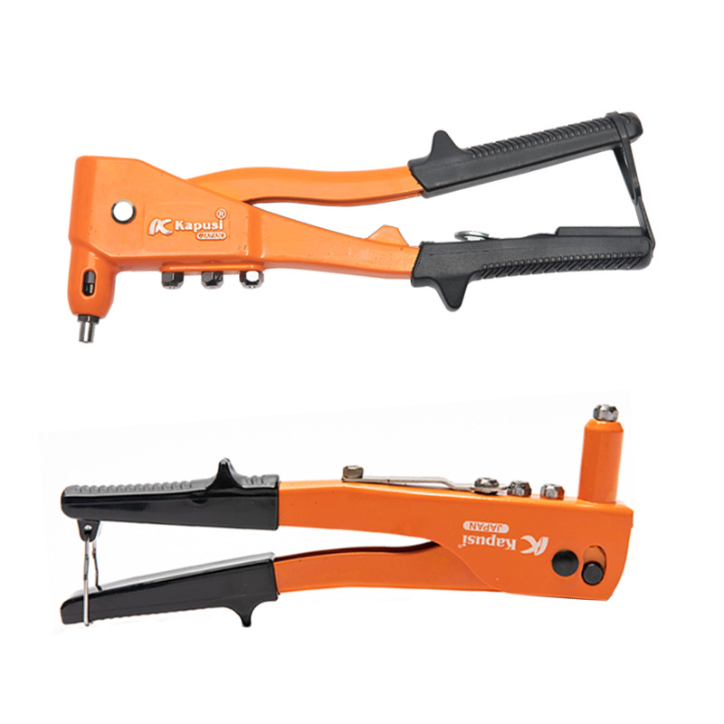 Kapusi Industrial-Grade Manual Labor-Saving Riveting Staple Gun Riveter Single Handle Core Pulling Riveting Gun Staple Gun Household Blind Nut Willow Staple Gun