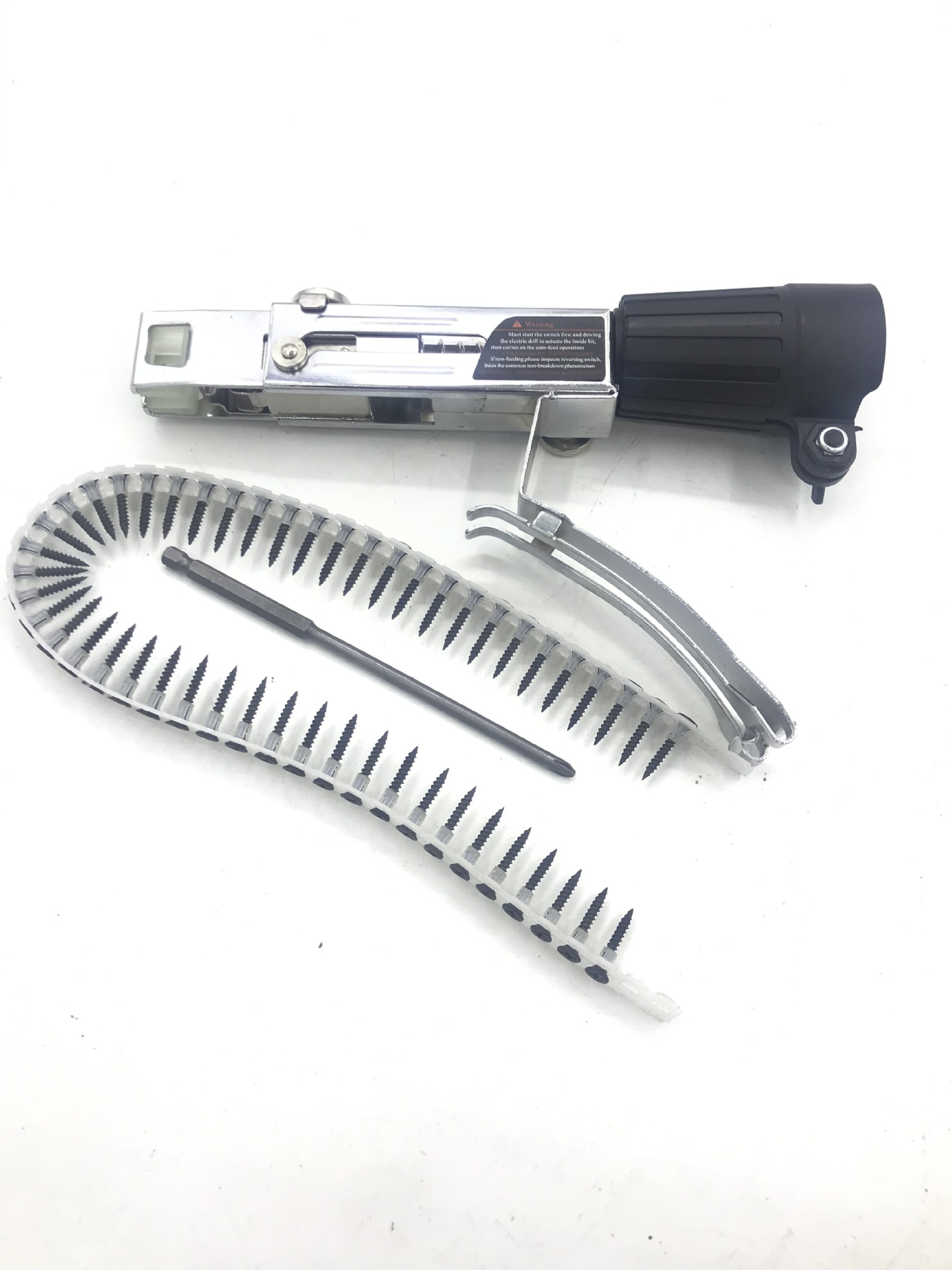 Metallic Belt Screw Grab Automatic Delivery Staple Gun Electric Screwdriver Woodworking Decoration Rechargeable Gypsum Board Self-Tapping Bit