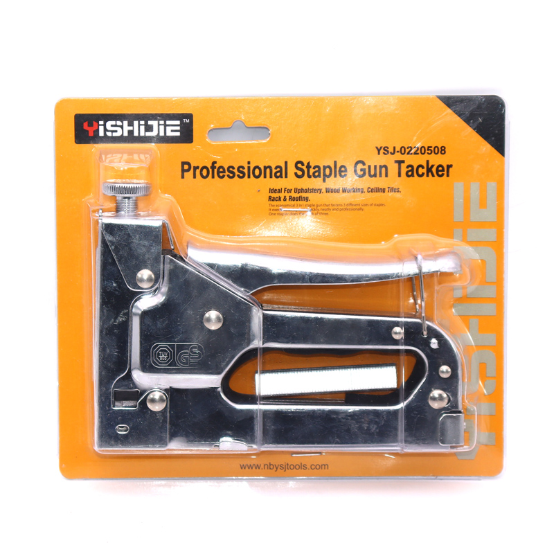 Three Staple Gun U-Nail Gun Steel Nail Gun Printing Staple Gun Oil Painting U-Type Pneumatic Strip Nail Gun Nail Gun