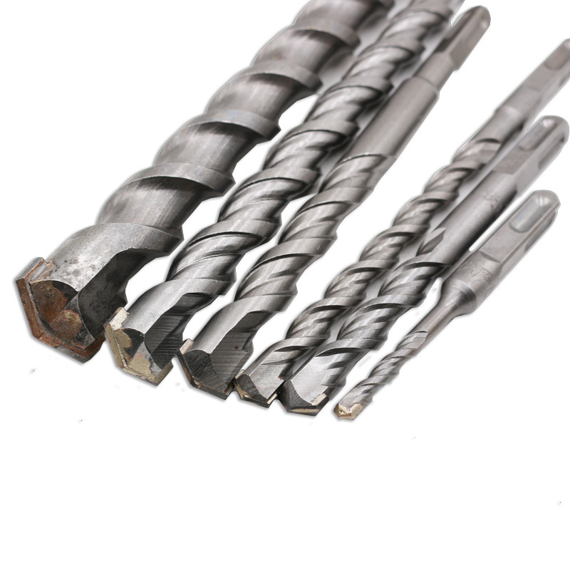 Professional Grade Hard Alloy Electric Hammer Bit round Head Square Head Concrete Drill Bit Four Pits Four Groove Impact Drill Drill Bit