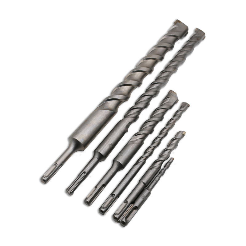 Professional Grade Hard Alloy Electric Hammer Bit round Head Square Head Concrete Drill Bit Four Pits Four Groove Impact Drill Drill Bit