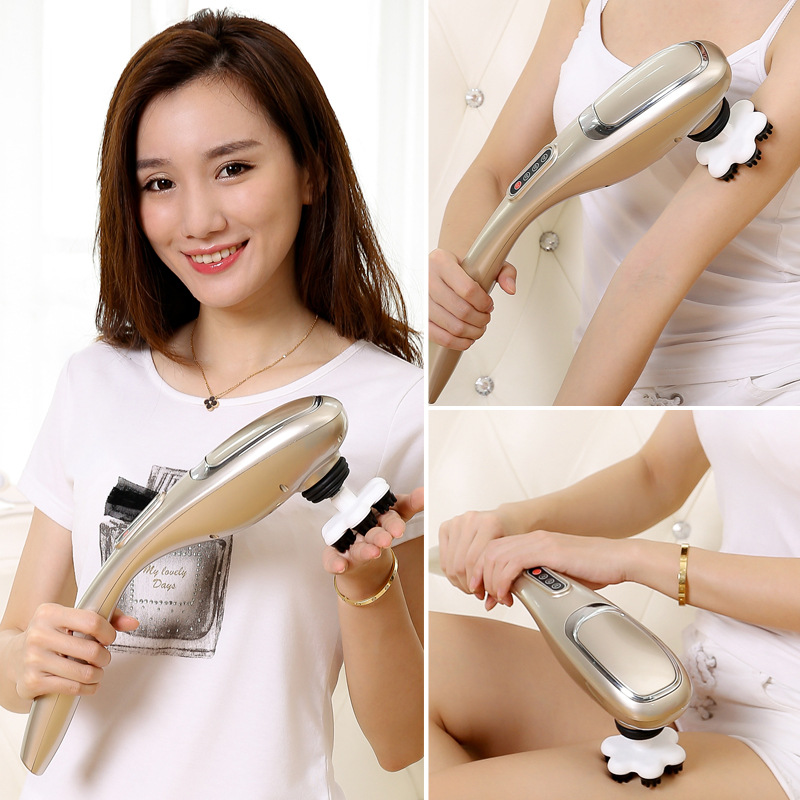 Massage Hammer Rechargeable Dolphin Multifunctional Massage Bar Handheld Neck Massager Electric Beating Massage Hammer